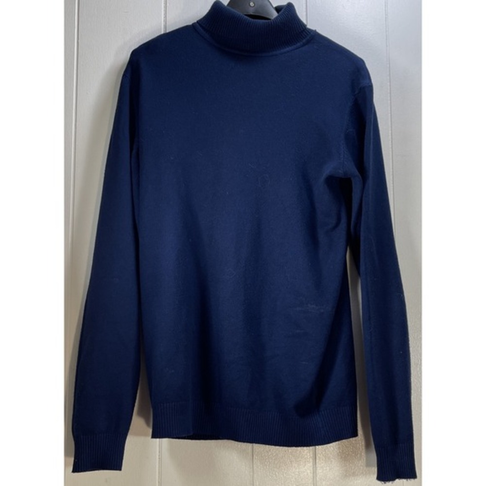 XRAY‎ Jeans Mens  navy Turtleneck Slim Fit Premium Comfort Knit Sweater Sz Med